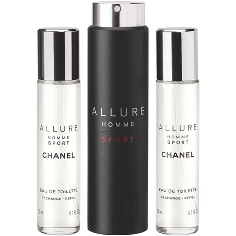 ALLURE HOMME SPORT 3 X 20ML REFILLABLE TRAVEL SPRAY Perfume - ALLURE HOMME  SPORT 3 X 20ML REFILLABLE TRAVEL SPRAY by Chanel