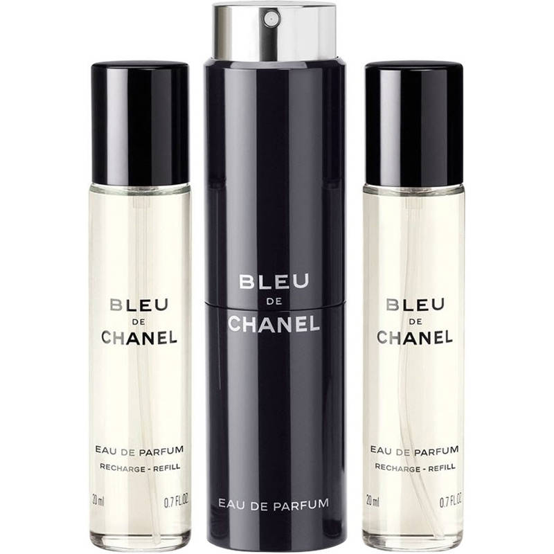 BLEU DE CHANEL EAU DE PARFUM 3 X 20ML REFILLABLE TRAVEL SPRAY Perfume - BLEU  DE CHANEL EAU DE PARFUM 3 X 20ML REFILLABLE TRAVEL SPRAY by Chanel